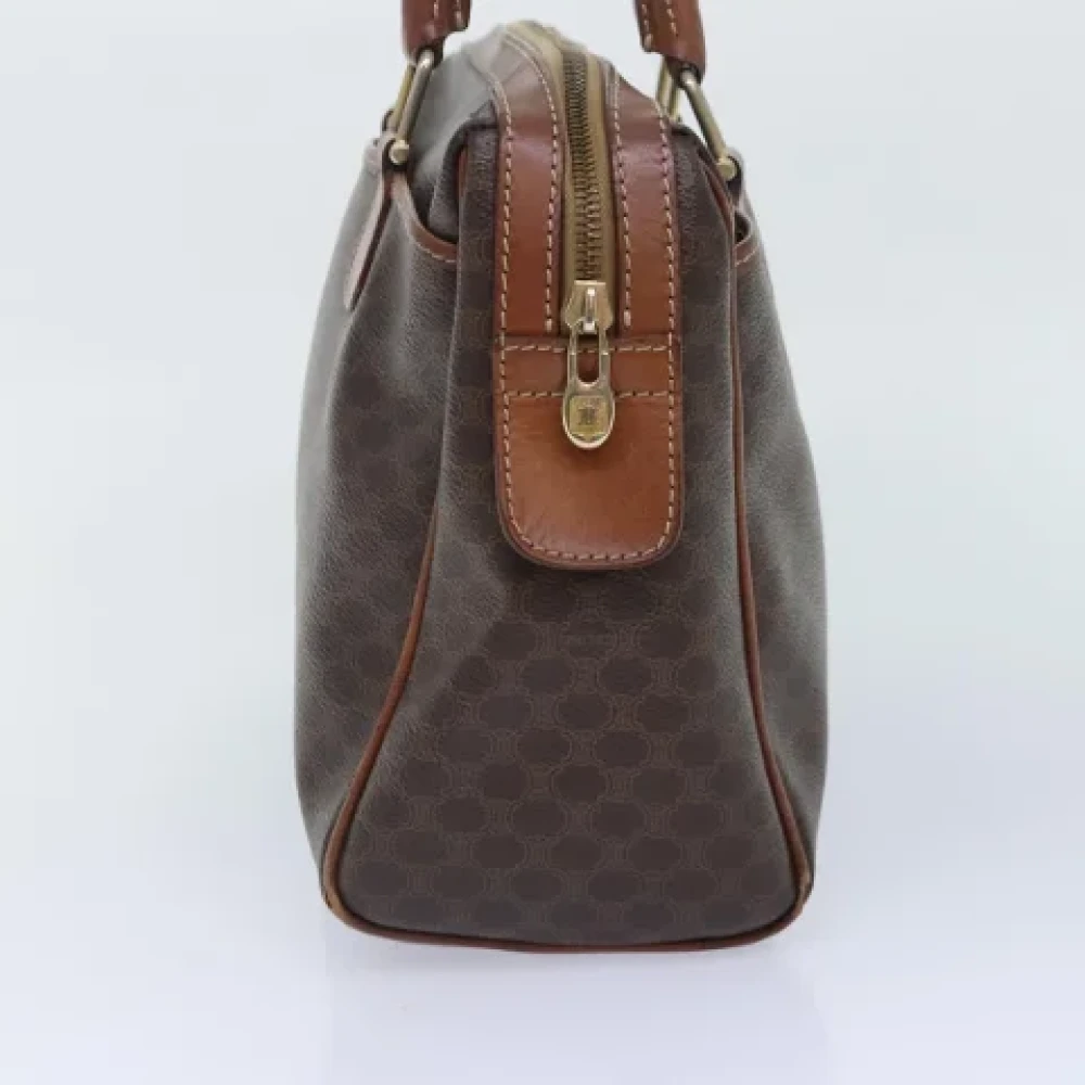Celine Vintage Pre-owned Canvas handbags Brown Dames
