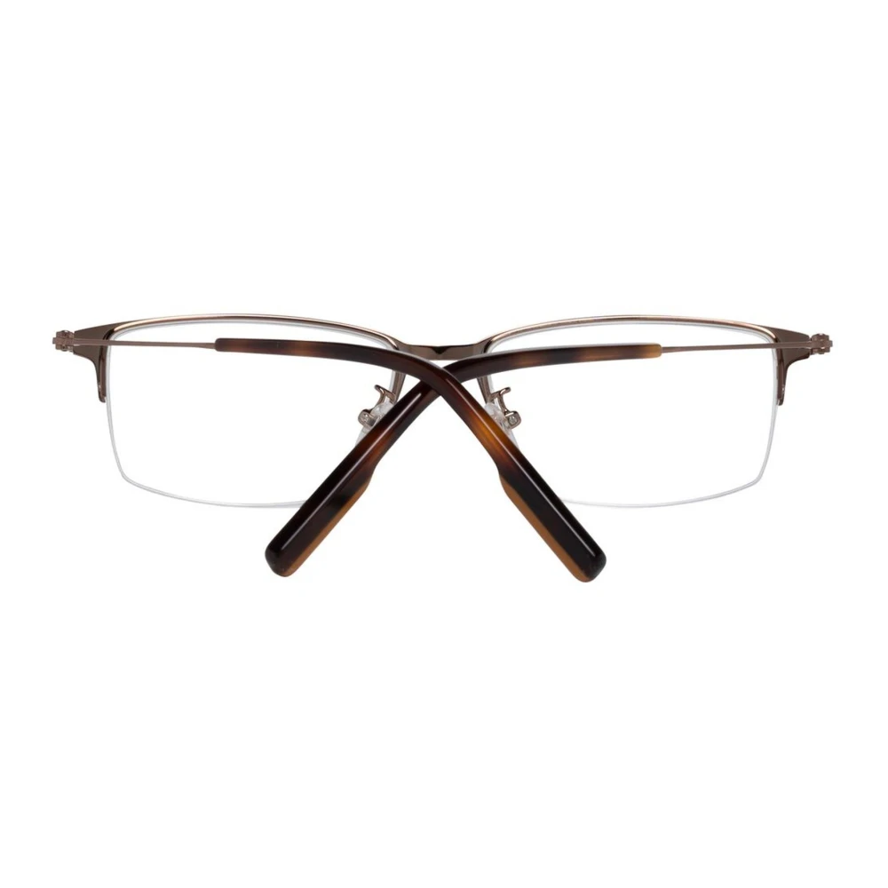Ermenegildo Zegna Bronzen Half-Rim Optische Monturen Brown Heren
