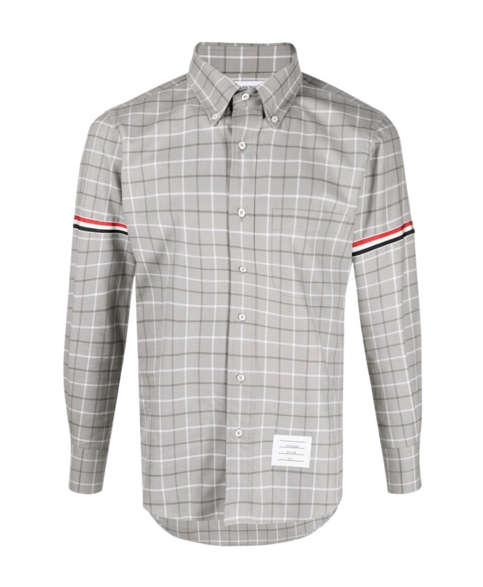 chemise-en-coton-a-carreaux-tattersall-gris