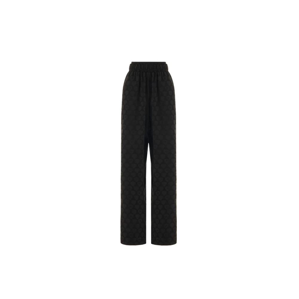 John Richmond Wijde broek met hoge taille Black Dames