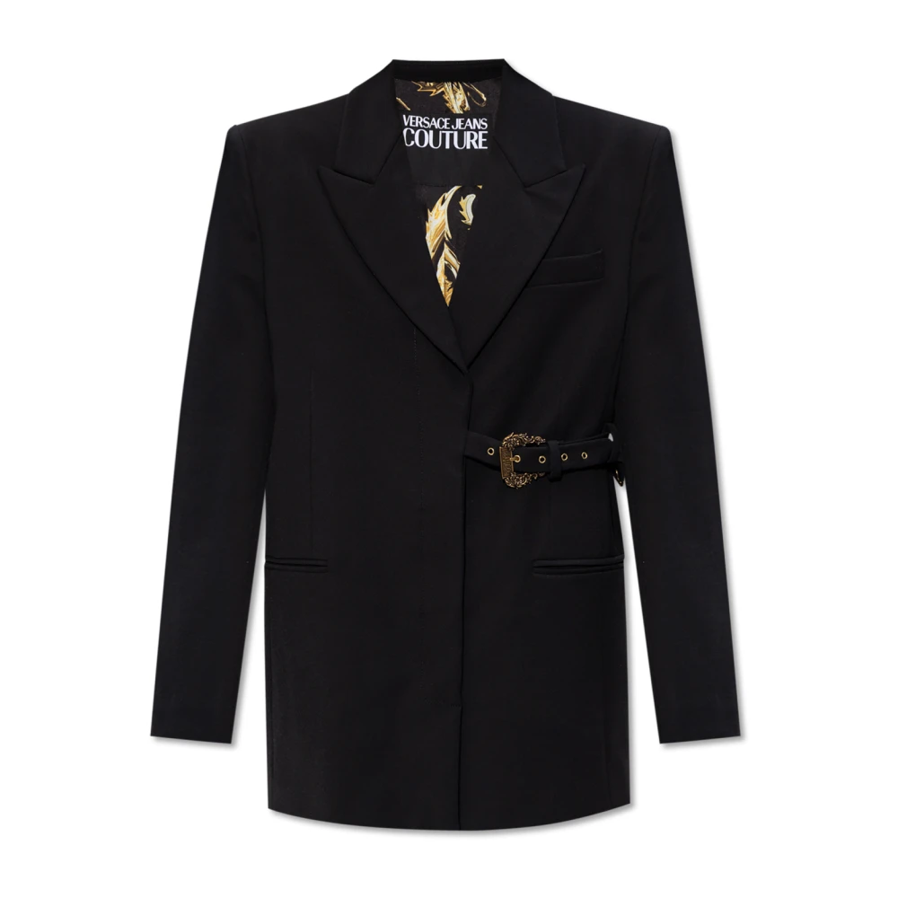 Versace Jeans Couture Blazer met riem Black Dames