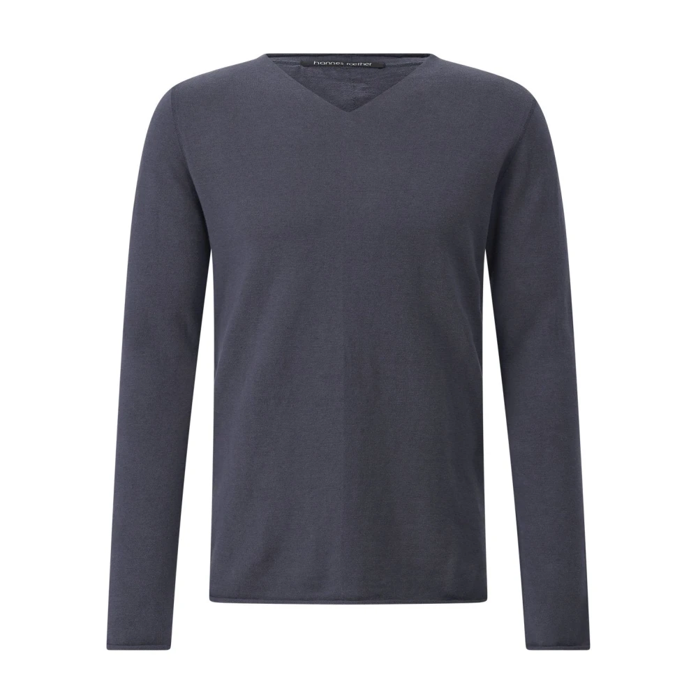 Knitwear > V-neck Knitwear - - Hannes Roether - Modalova