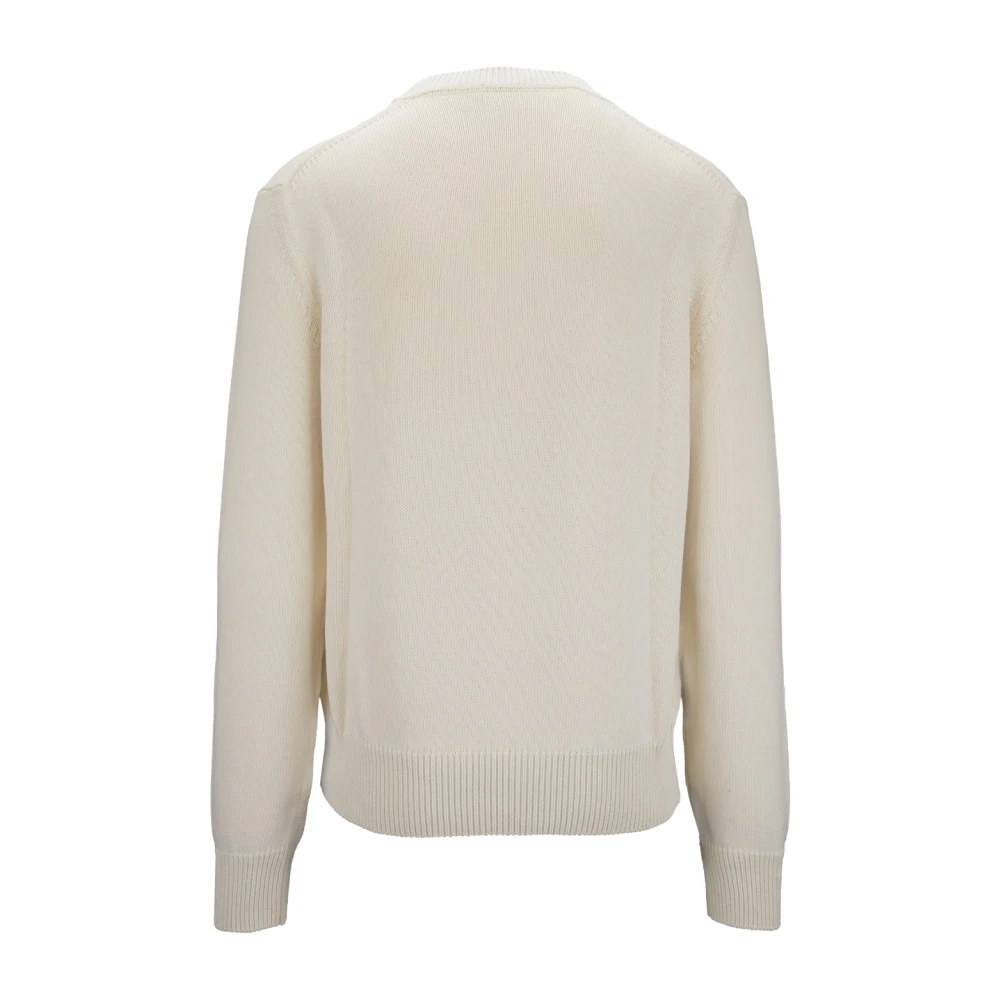 alexander mcqueen Heren Crewneck Sweater met Geborduurd Logo Beige Heren