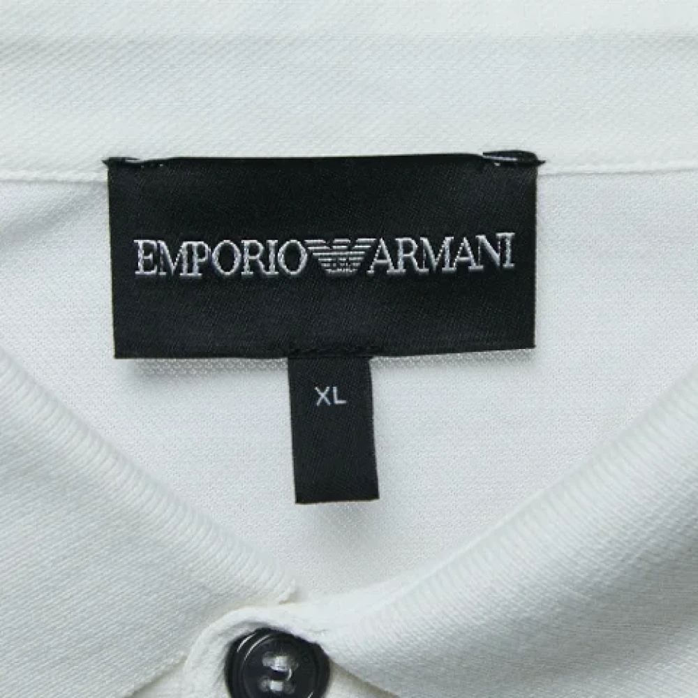 Armani Pre-owned Cotton tops White Dames