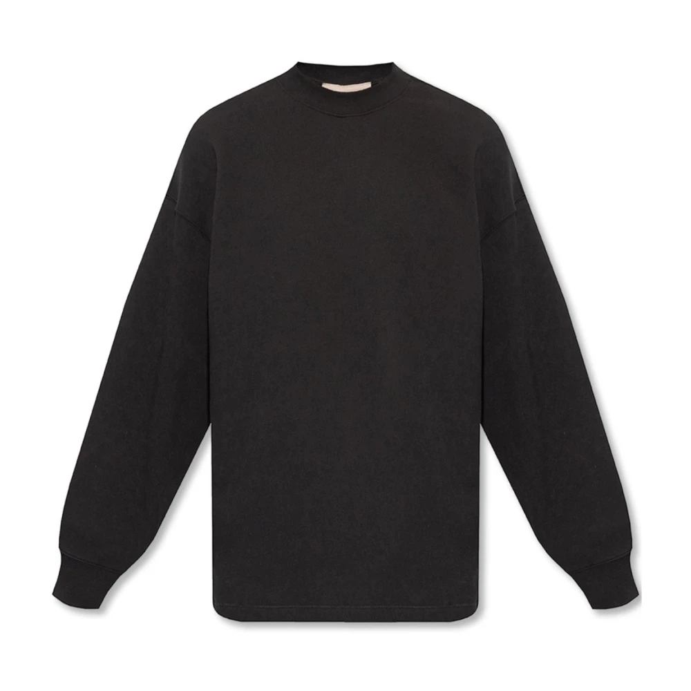 Fear Of God Logo Achter Sweatshirt Essentials Black Heren