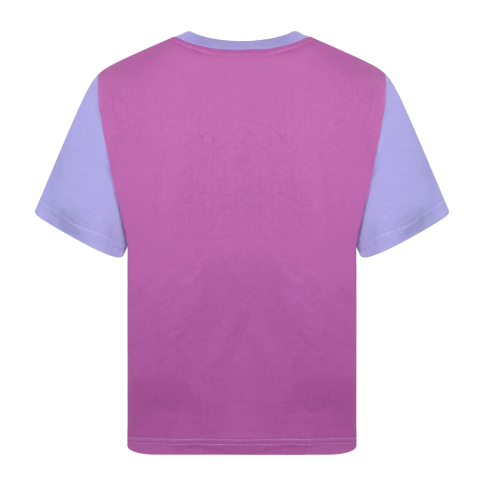 JW Anderson Lila Anker Geborduurd T-shirt Purple Dames