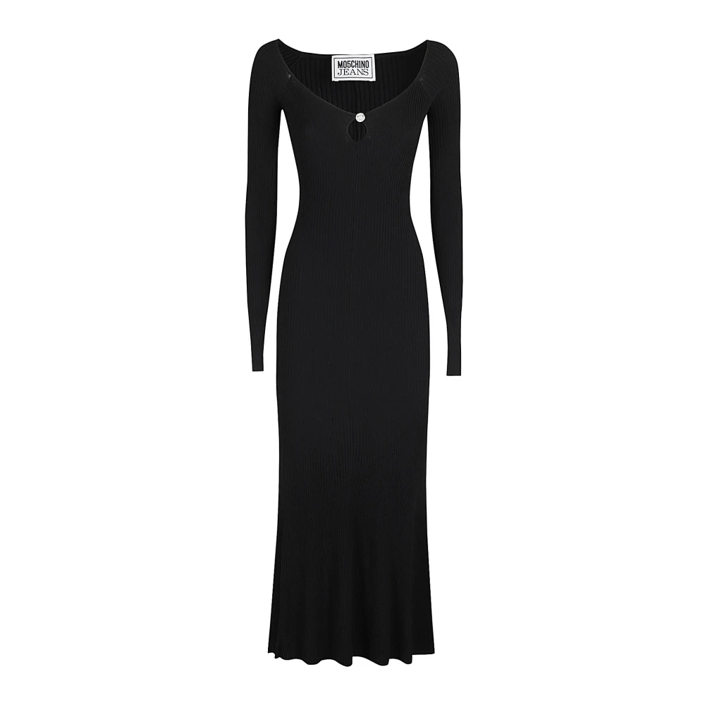 Moschino Stretch Viscose Mode Top Black Dames