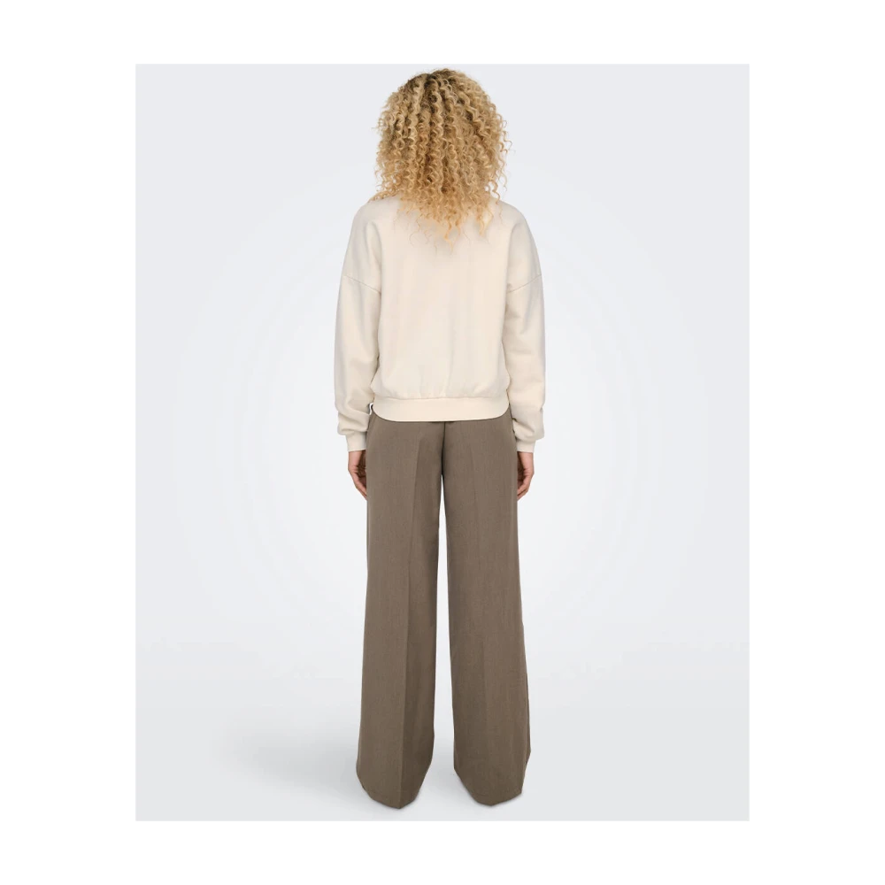 Only Luipaardprint Sweatshirt met Lange Mouwen Beige Dames