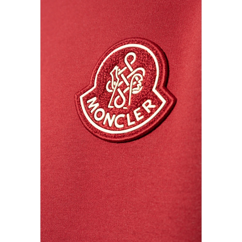 Moncler Sweatshirt met logo Red Heren