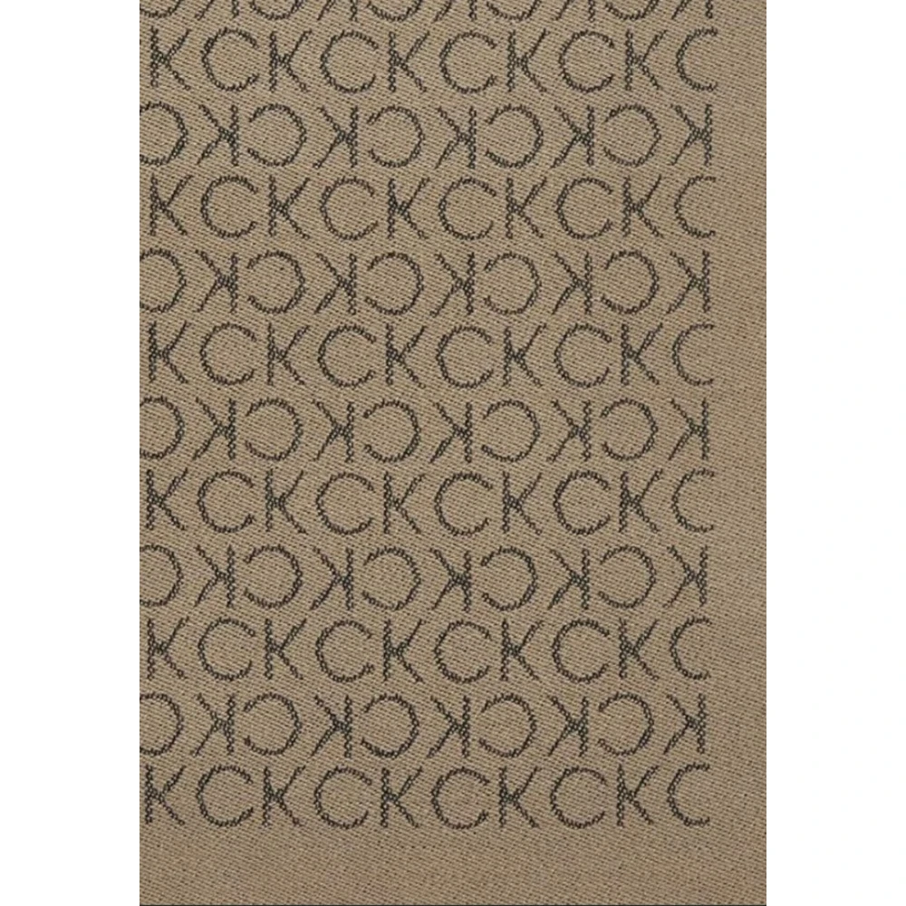 Calvin Klein Monogram Movam Licht Sjaal voor Mannen Brown Heren