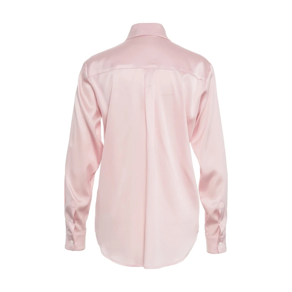 Himon's Roze Zijden Blouse Elegante Stijl Pink Dames