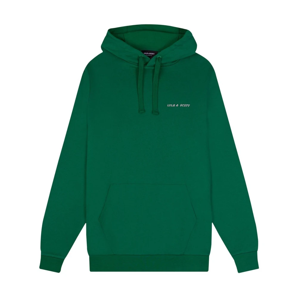 Lyle & Scott Groene Geborduurde Hoodie Lente Zomer 2024 Green Heren