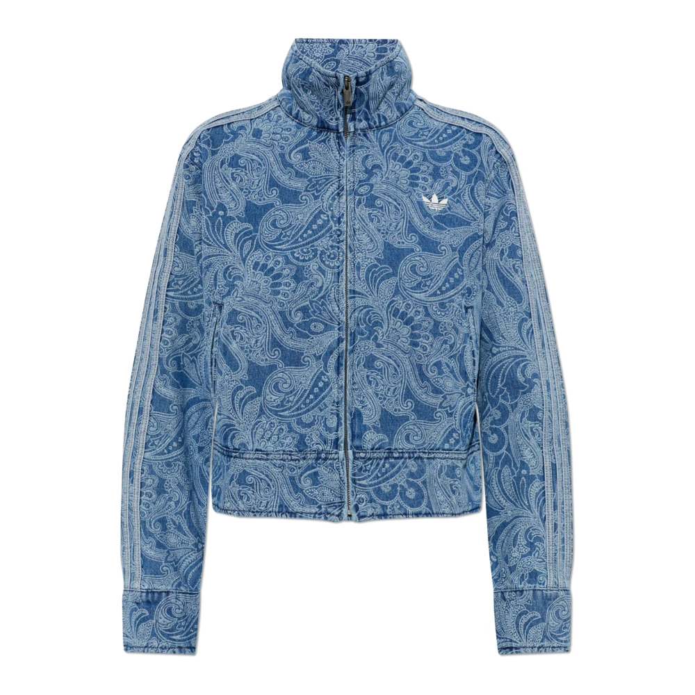 Adidas Originals, Jassen , Dames, Blauw, 2Xs, Denim, Liberty London Firebird Denim Jacket