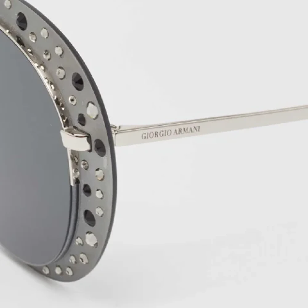 Armani Pre-owned Metal sunglasses Gray Dames