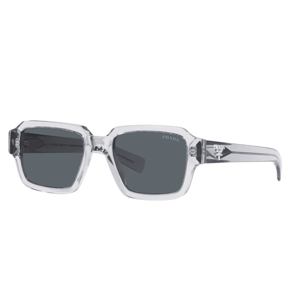 Prada , Sunglasses, Unisex, Gray, 52 Mm, Square Sunglasses Elegant And Unique Style