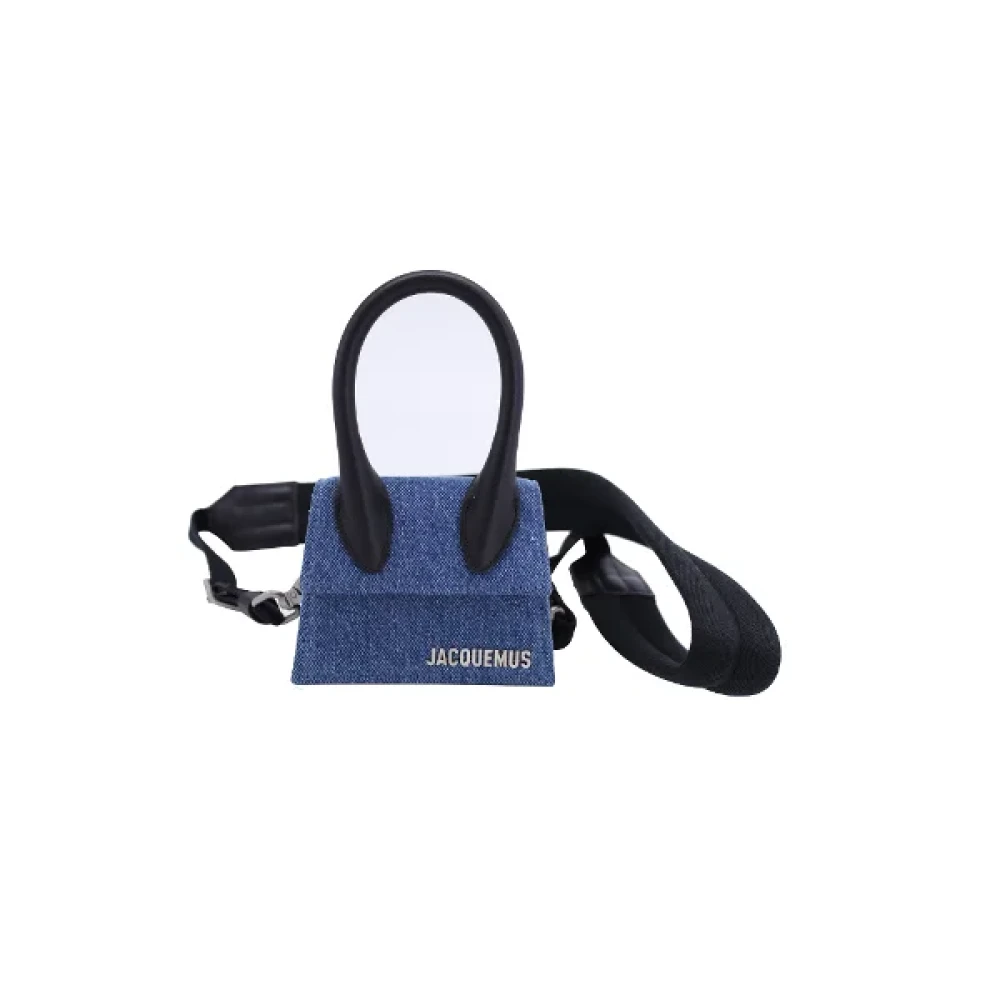 Jacquemus Pre-owned Cotton crossbody-bags Blue Heren