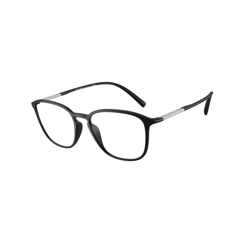 Giorgio Armani Men's Black Glasses, 51 Mm, Square Optical Frame