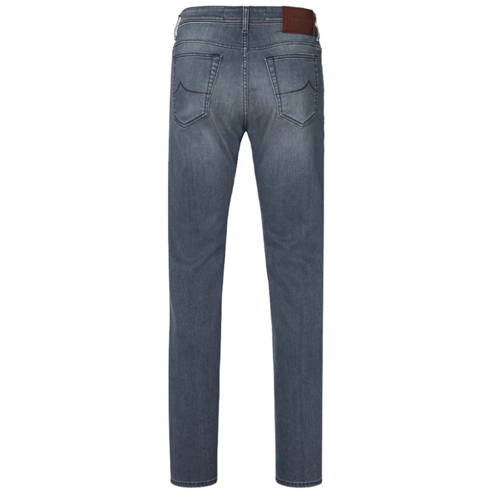 Jacob Cohën Bard Grijze Jeans met Rode Stiksels Blue Heren