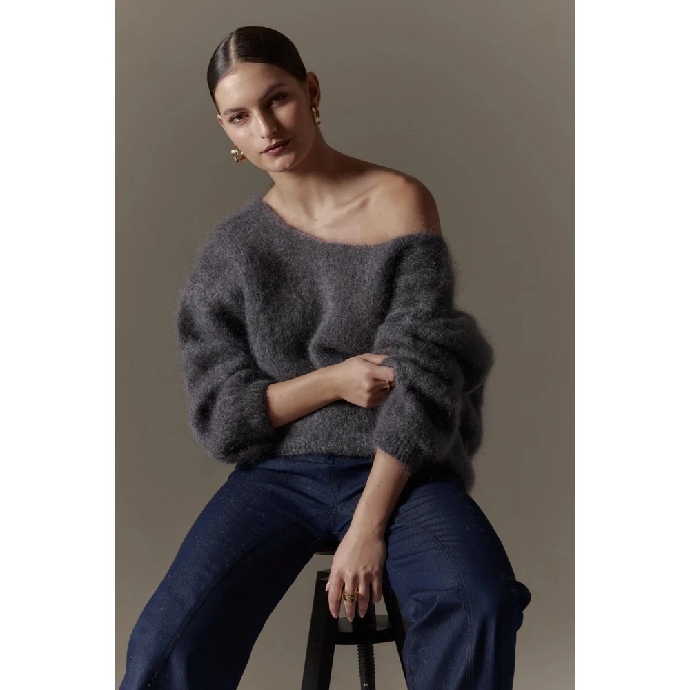 American Dreams Batik-geïnspireerde Cornelia Cardigan in Antraciet Grijs Gray Dames