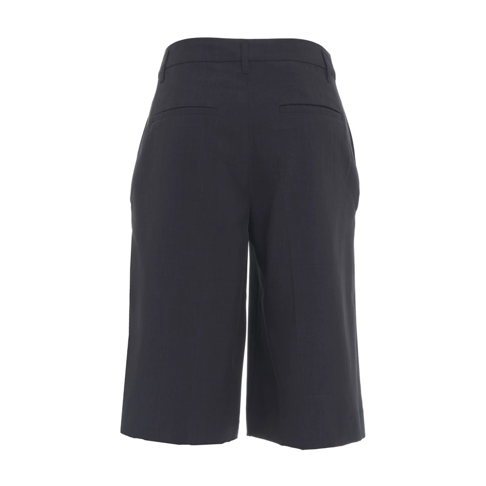 Birgitte Herskind Blauwe Bermuda Broek Verhoog Stijl Blue Dames
