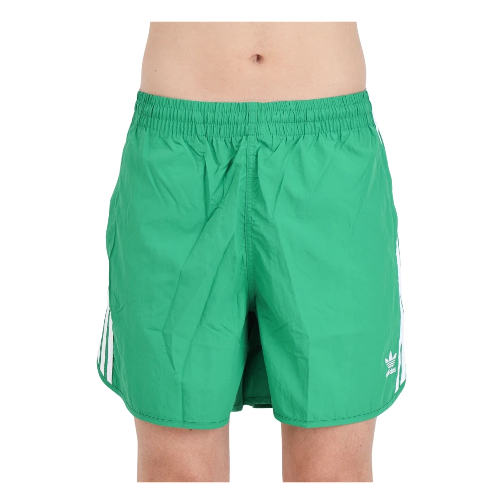 Adidas Originals Groene strandkleding shorts Sprinter stijl Green Heren