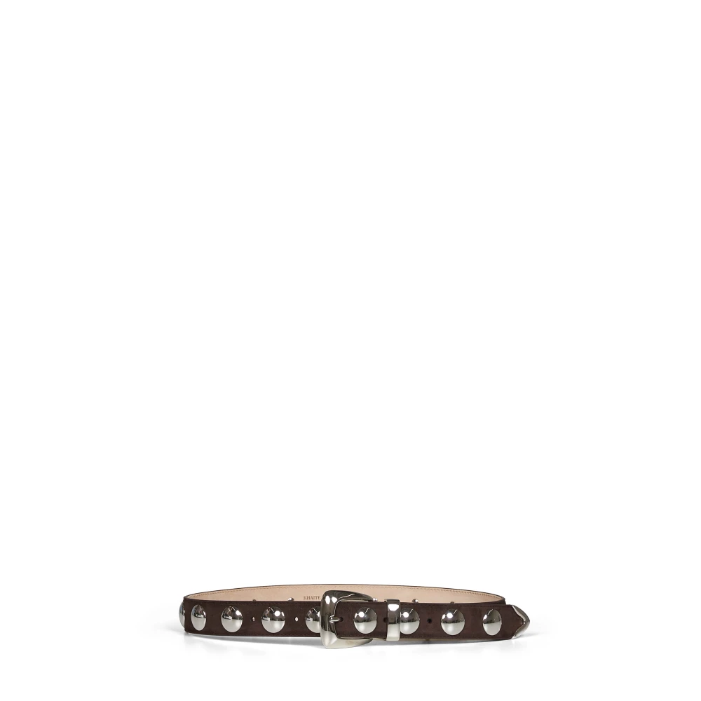 Khaite Women's Brown Benny Belt - Belts - 90 Cm - Accessories