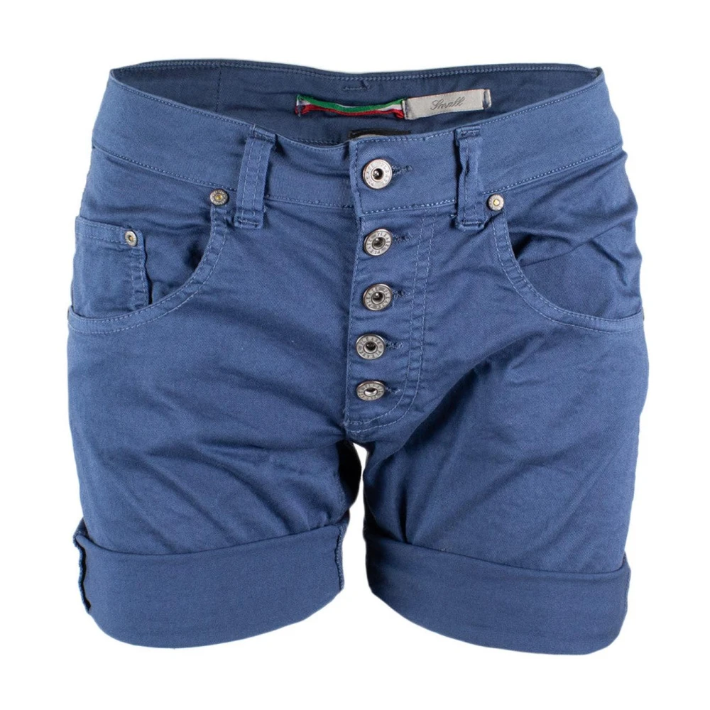 Please Stiliga Jean Shorts Kvinnor Blå Blue, Dam