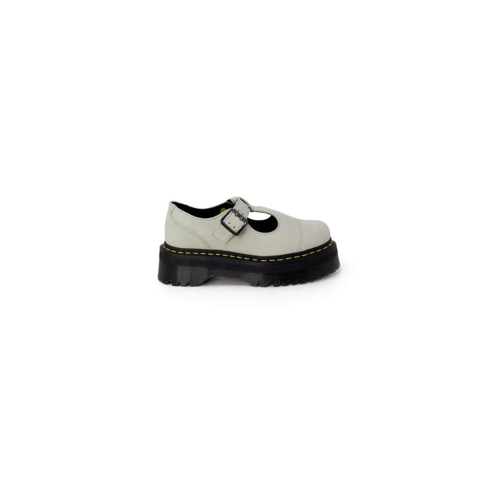 Dr. Martens, Skor, Dam, 40 EU, Mocka, Gröna Mocka Mary Jane Platta Skor