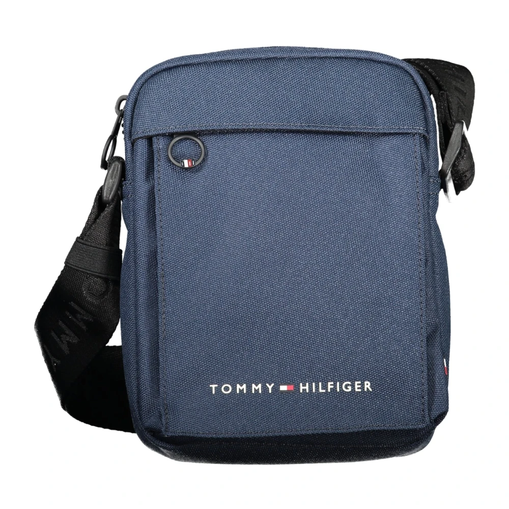 Tommy Hilfiger Blauwe Verstelbare Schoudertas met Rits Blue Heren