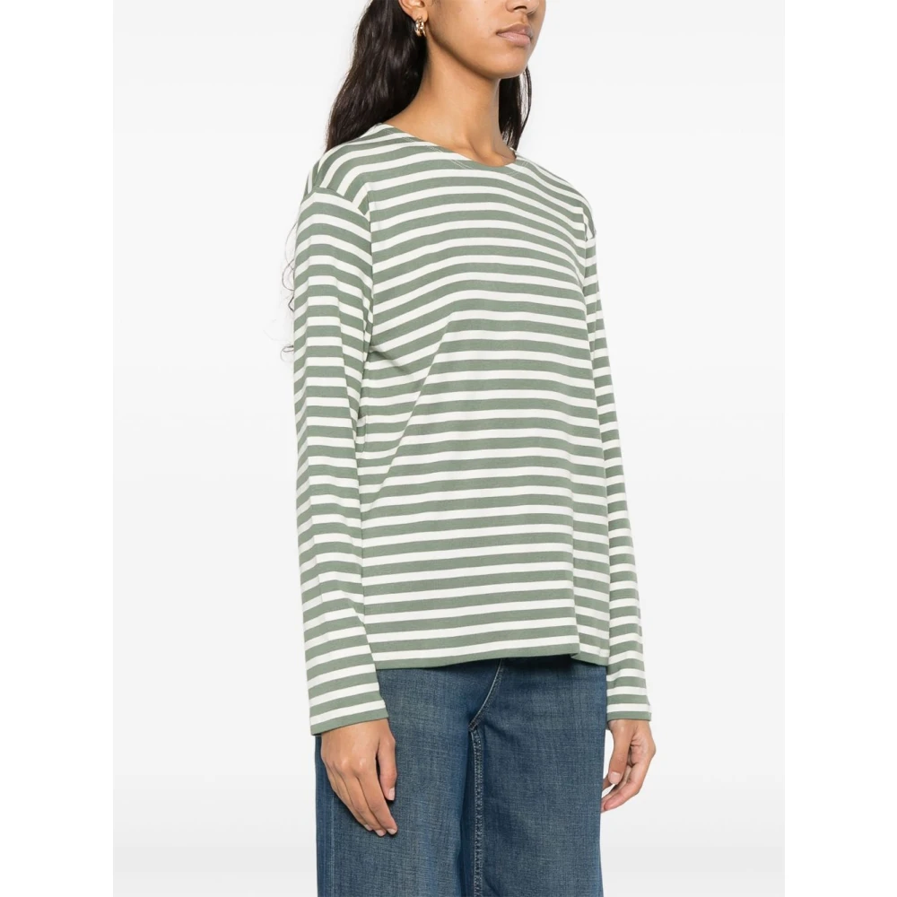 closed Groen Crew Neck Longsleeve Shirt Green Dames