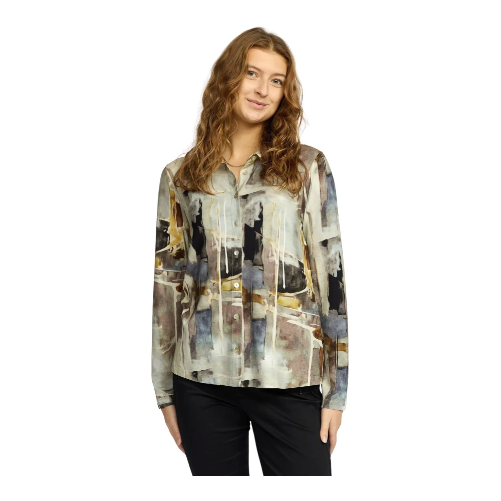 2-Biz Grafische Shirt Blouse Tanaja.Es25 Multicolor Dames