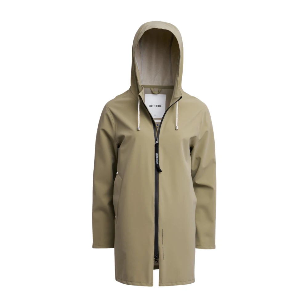 Stutterheim Lichtgewicht Rits Mat Regenjas Green Heren