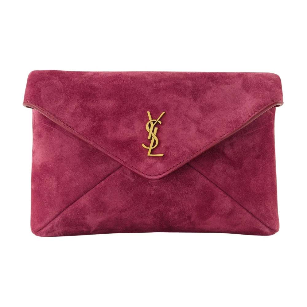 Saint Laurent Women's Purple La Petite Pochette Cassandre - Clutches - One Size - Bags