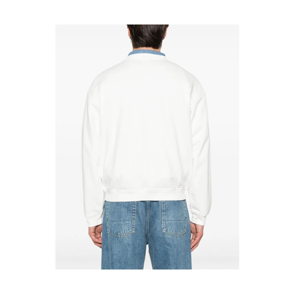 Frame Parijse Witte Crew Neck Sweatshirt White Heren