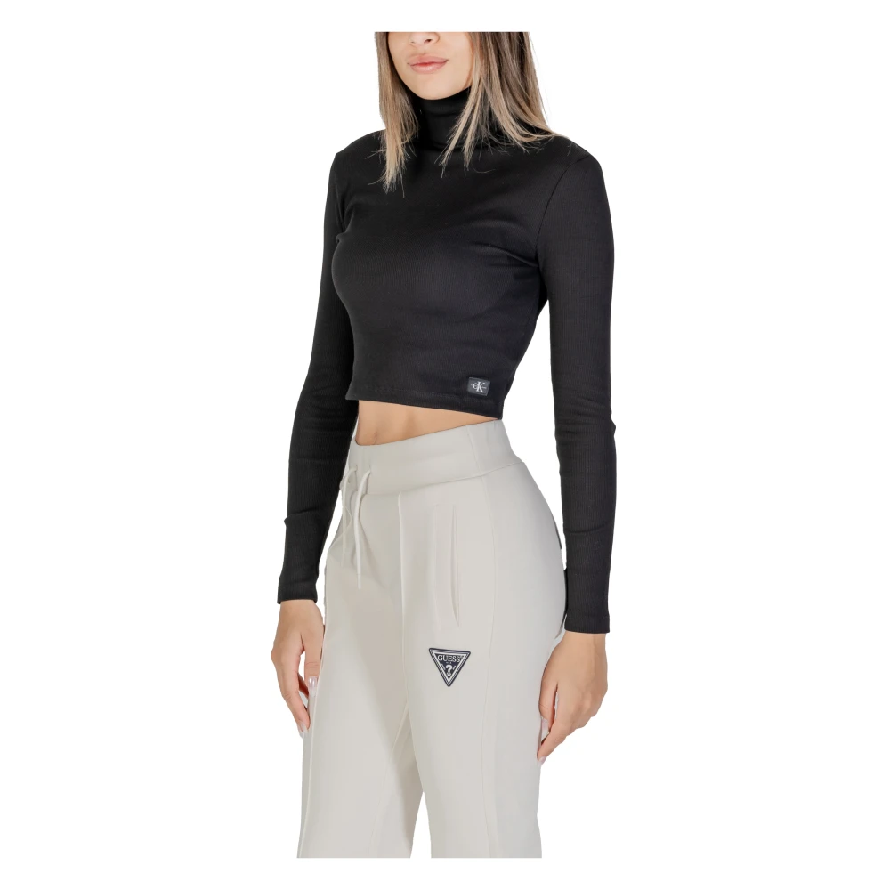 Calvin Klein Jeans Herfst Winter Dames T-Shirts en Sweatshirts Black Dames