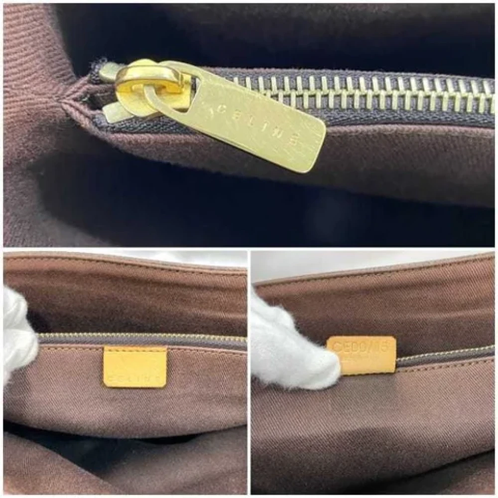 Celine Vintage Pre-owned Leather celine-bags Brown Dames