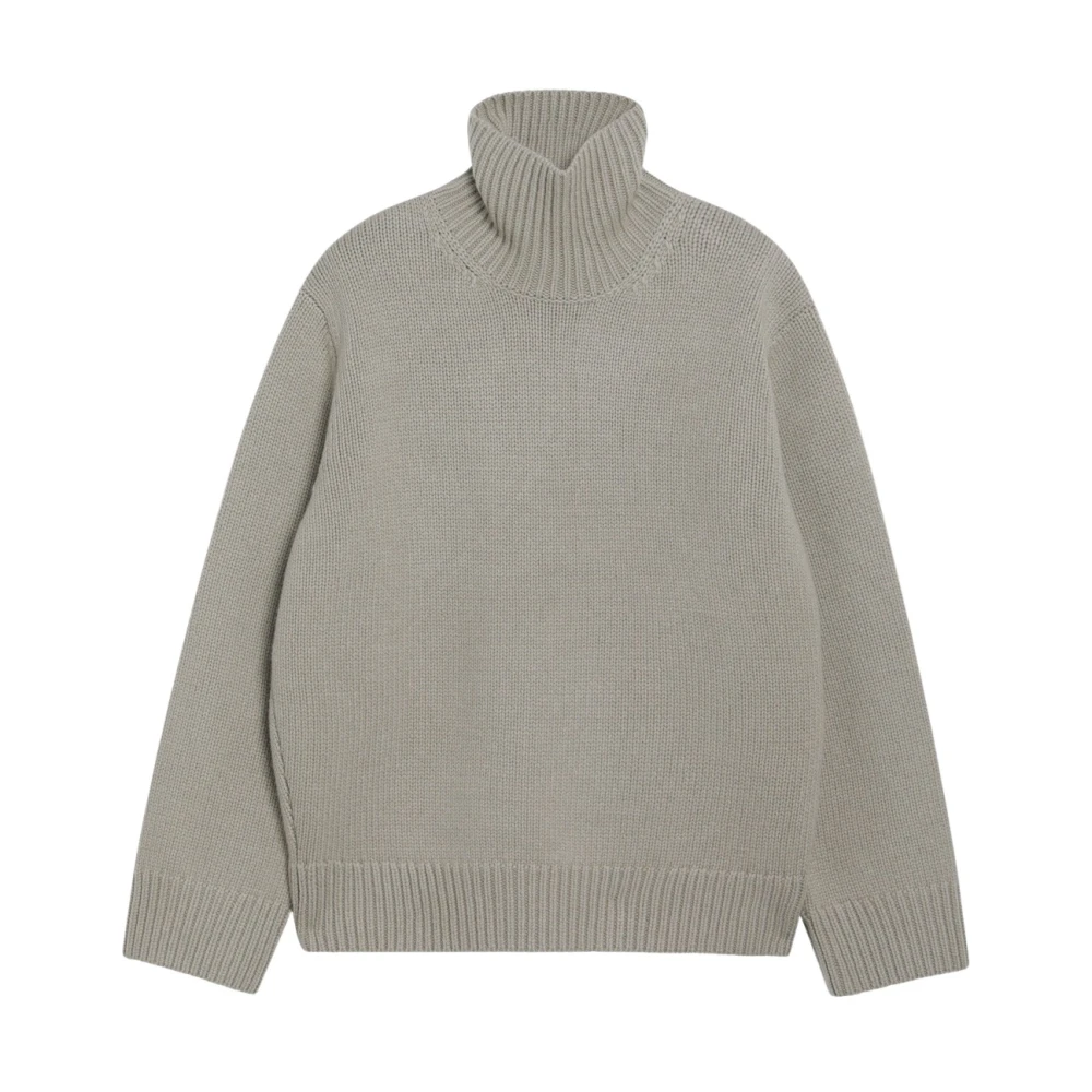 Totême , Turtlenecks, Female, Green, M, Oversized Turtleneck