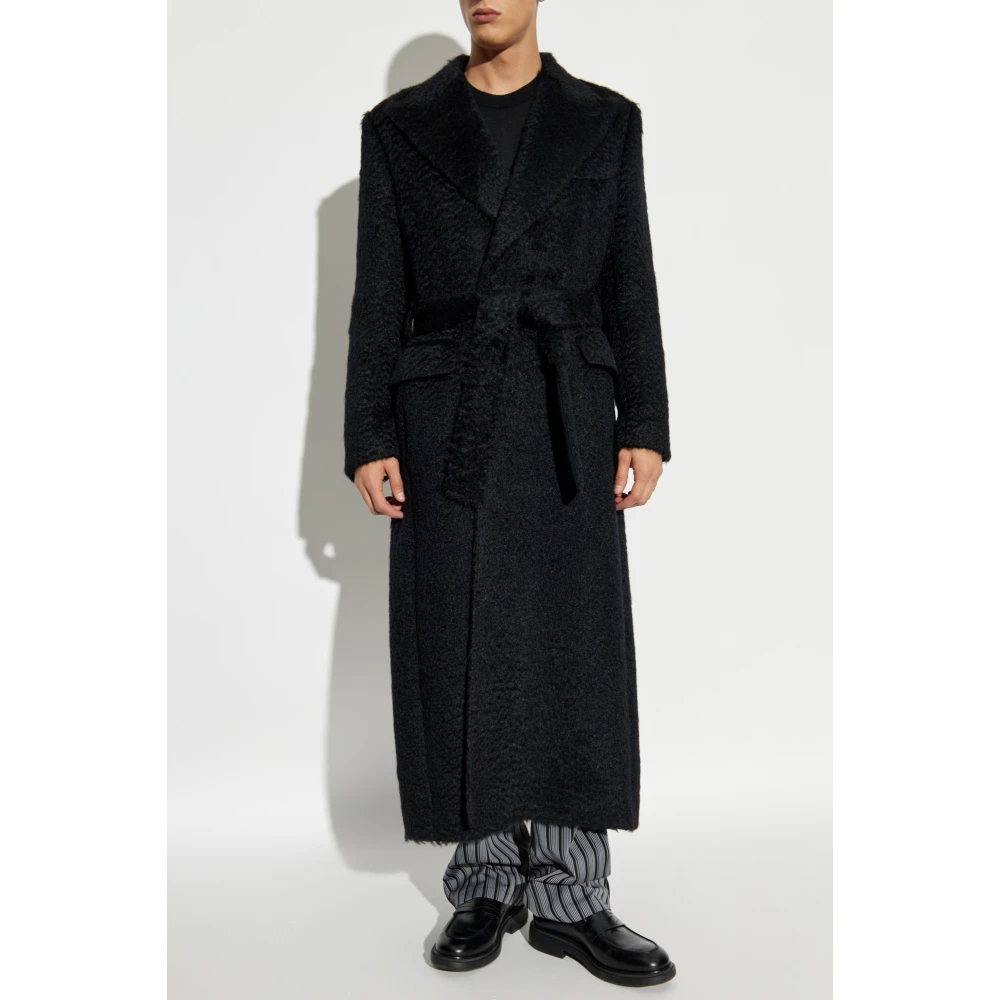 Dolce & Gabbana Jas met wollen afwerking Black Heren