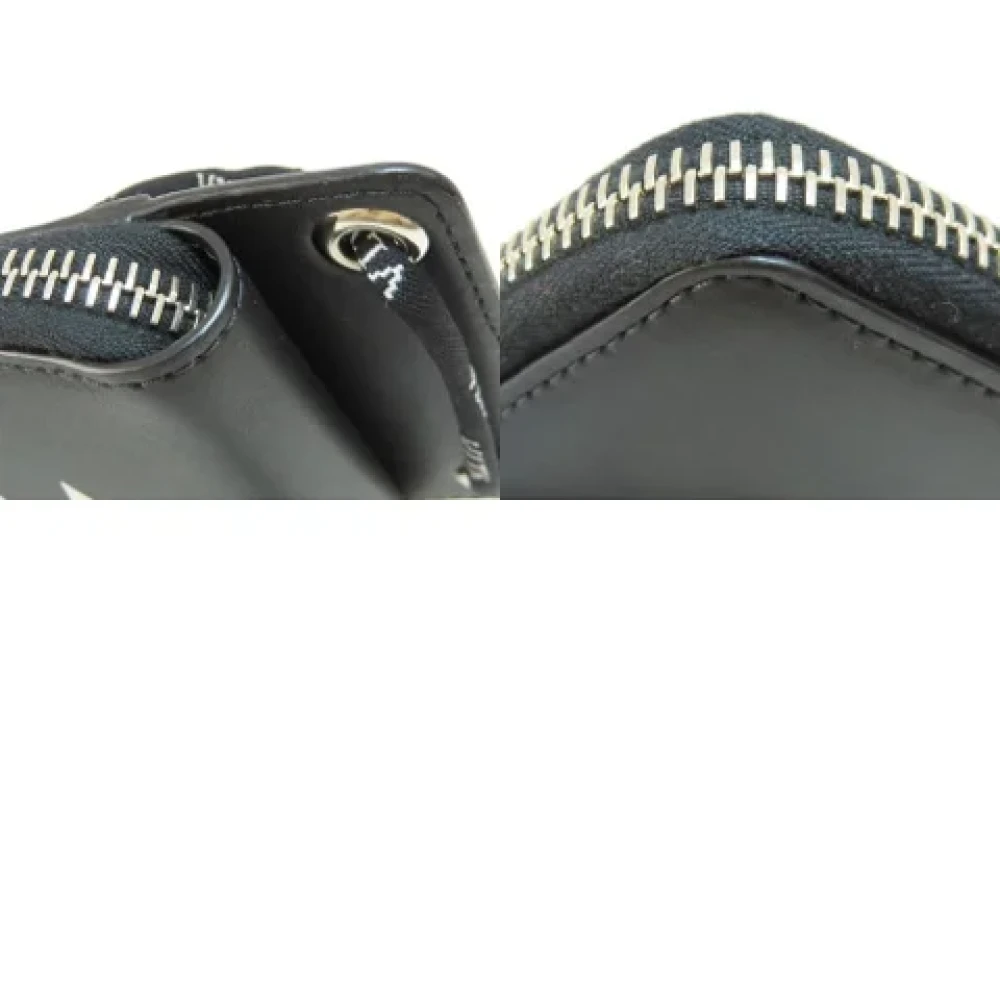 Valentino Vintage Pre-owned Leather wallets Black Dames