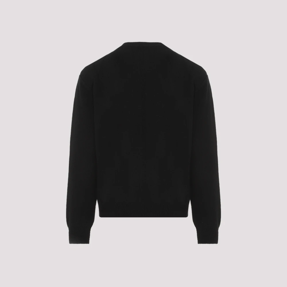 Jil Sander Luxe Zwarte Woltrui Black Heren