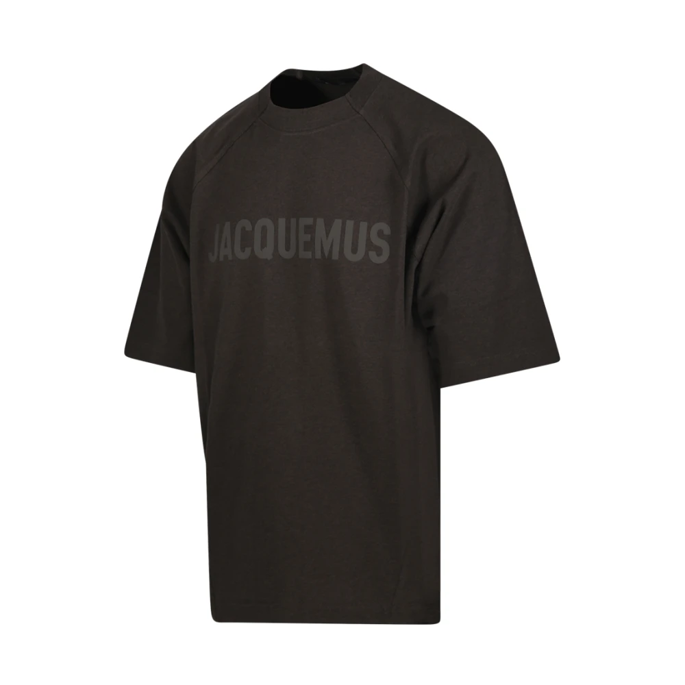 Jacquemus Bruine Typo T-shirt Brown Heren