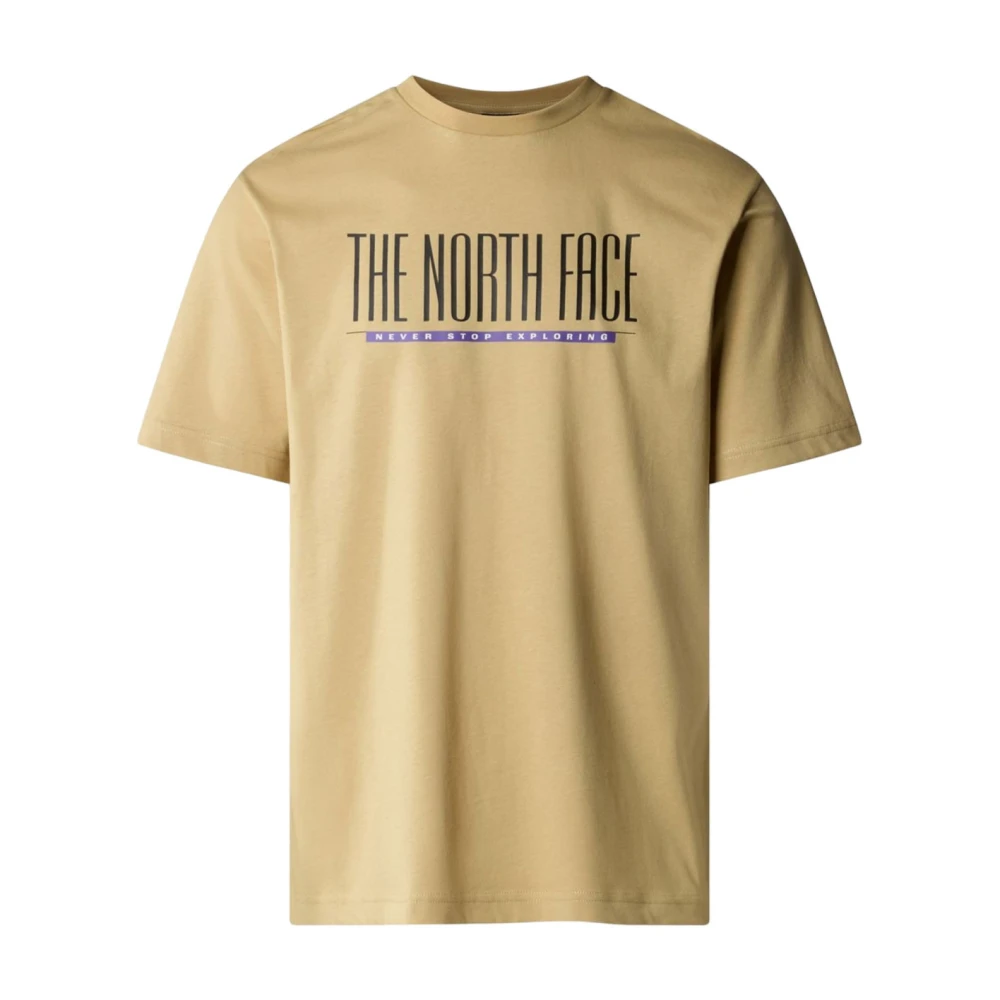 The North Face Vintage Beige Katoenen T-Shirt 1966 Beige Heren