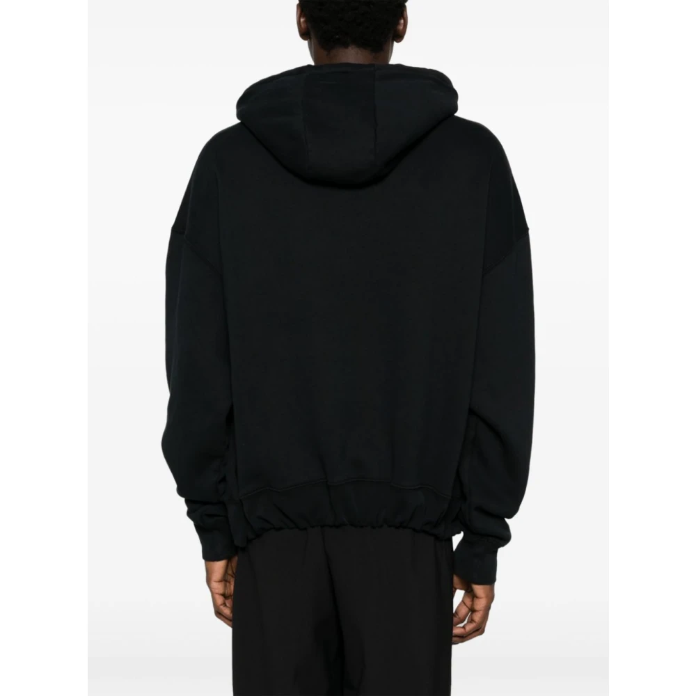 Bonsai Zwarte Logo Print Hoodie Sweater Black Heren