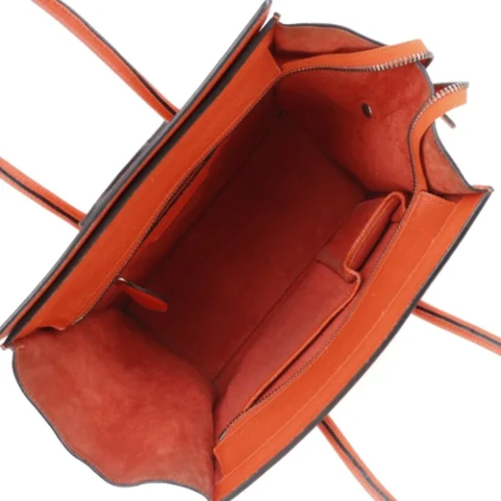 Celine Vintage Pre-owned Leather celine-bags Red Dames