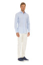chemise-en-coton-rayee-bleu-clair-sur-mesure