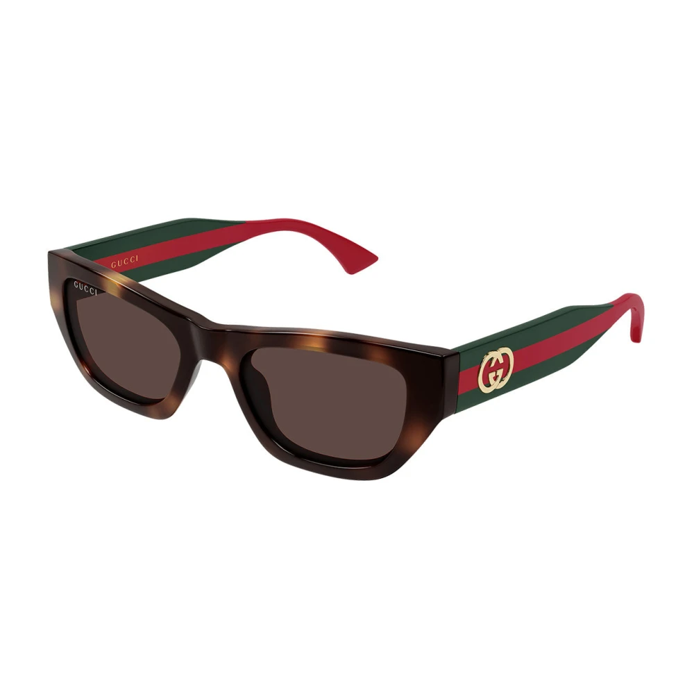 Gucci Women's Brown Sunglasses, 52 Mm, Rectangular Cat-Eye Sunglasses
