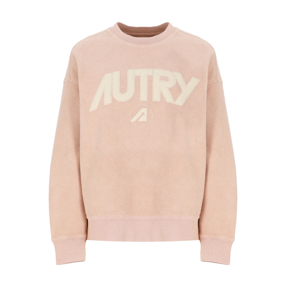 Autry Roze Crew Neck Sweatshirt voor Vrouwen Pink Dames