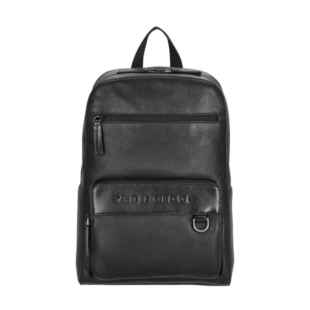 The Bridge Men's Black Laptop Backpack Damiano