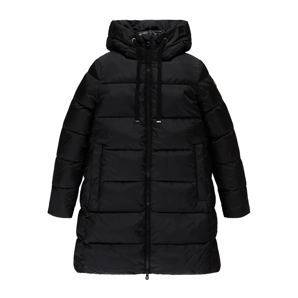 RefrigiWear Lange Caty Hooded Donsjas Black Dames