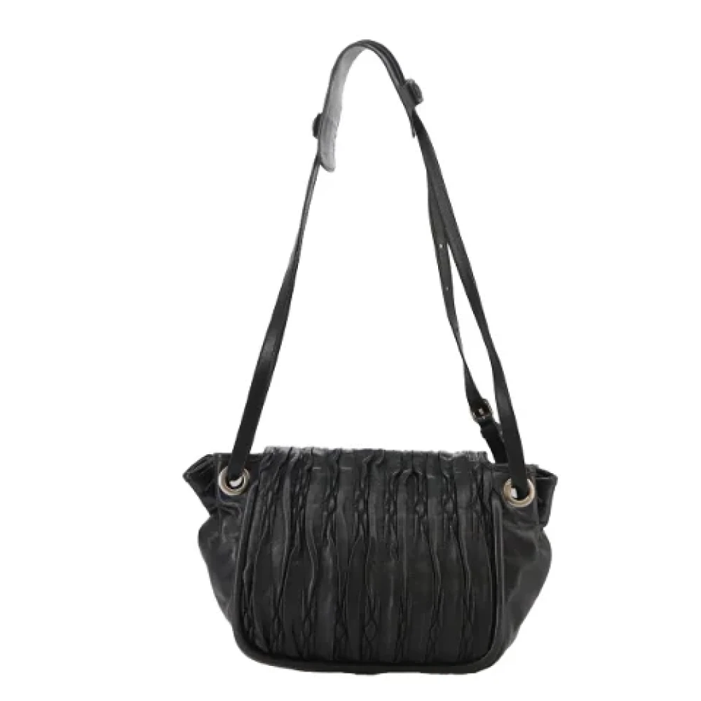 Bally Pre-owned Leather shoulder-bags Black Dames